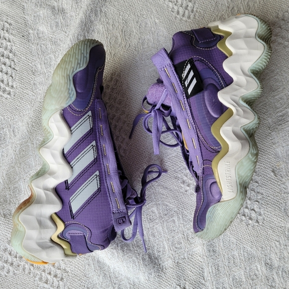 ADIDAS Exhibit B Candace Parker Chunky Basketball Athletic Mid Sneaker Shoe - Picture 6 of 9